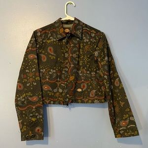 Womens cropped dickies utility jacket